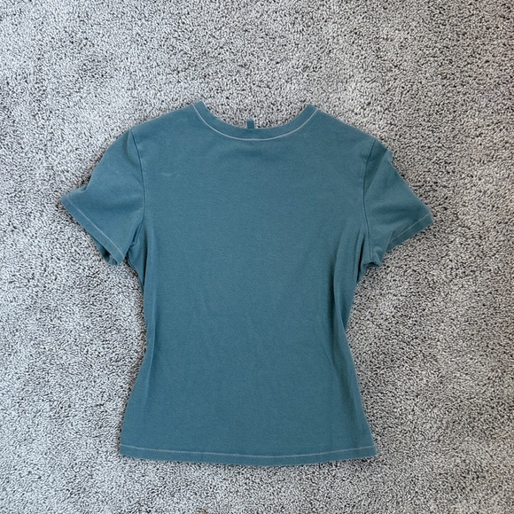 SKIMS Tops - SKIMS Teal Short Sleeve Tee